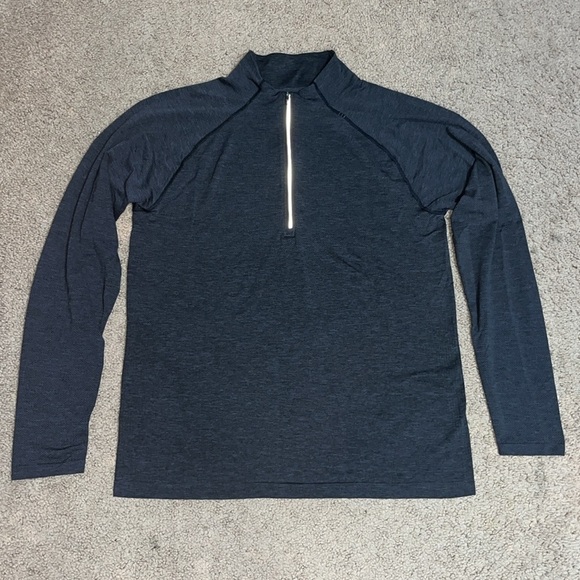 Lululemon Metal Vent Tech Half 1/2 Zip Jacket Deep Coal / Black XL - Picture 4 of 9